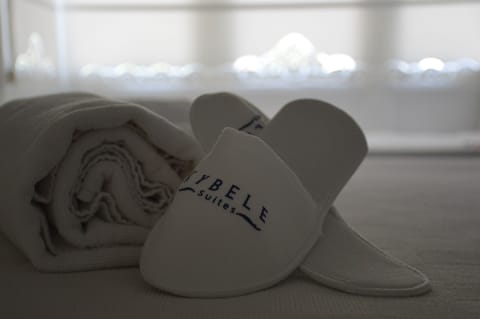 Shower, hair dryer, bathrobes, slippers