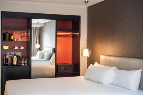 Room, 2 Queen Beds | Minibar, in-room safe, desk, laptop workspace