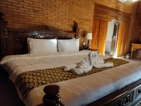 Desk, blackout drapes