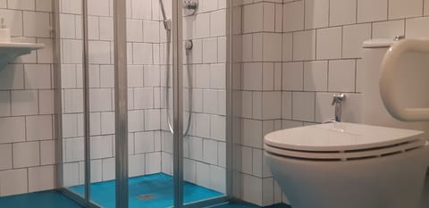 Double or Twin Room | Bathroom | Shower, rainfall showerhead, bidet, towels