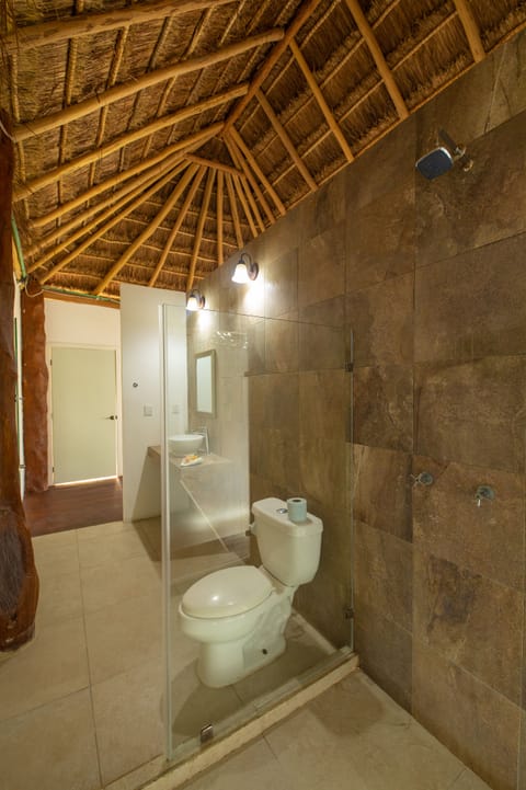 Palapa King Suite Pool view | Bathroom | Shower, rainfall showerhead, free toiletries, hair dryer