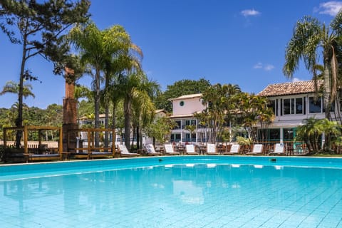 Indoor pool, outdoor pool, sun loungers