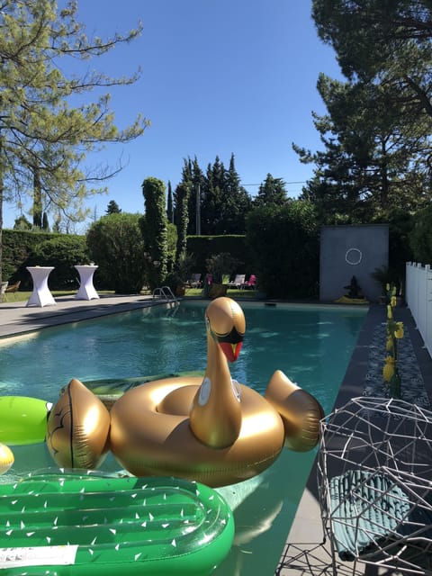 Seasonal outdoor pool, open 9:00 AM to 8:00 PM, sun loungers