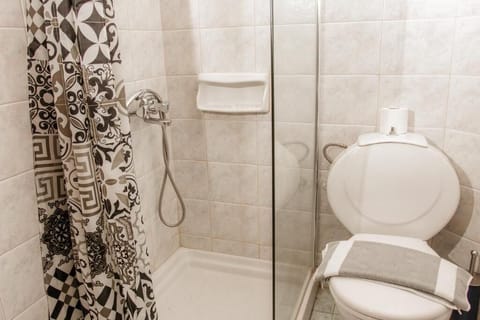 Comfort Double Room | Bathroom | Shower, free toiletries, hair dryer, towels
