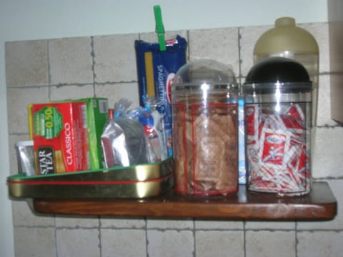 Daily self-serve breakfast (EUR 3 per person)