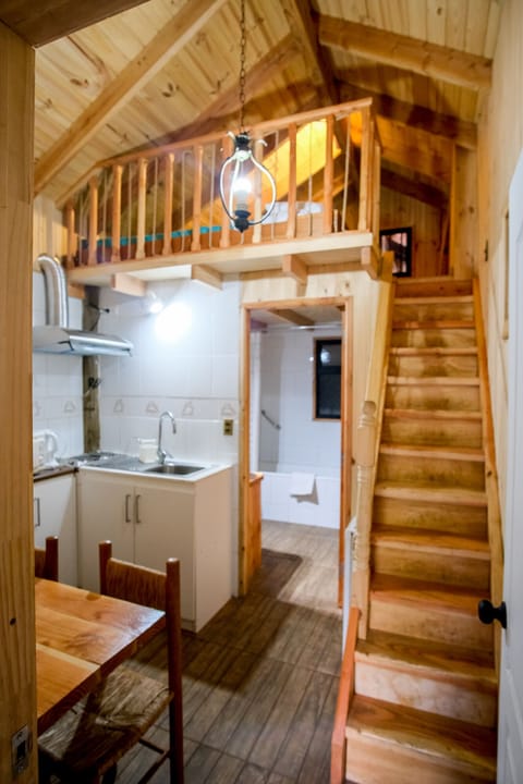 Los Boldos Cabin | Private kitchen | Fridge, microwave, dishwasher, toaster