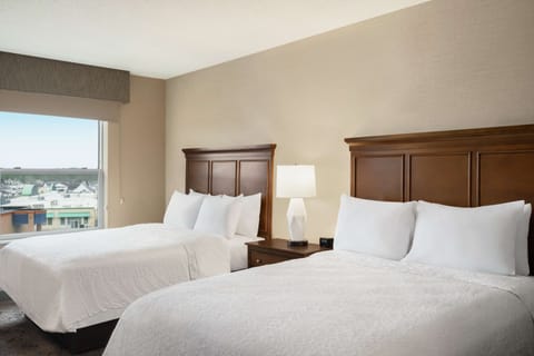 Two queen studio suite | In-room safe, free rollaway beds, free WiFi, bed sheets