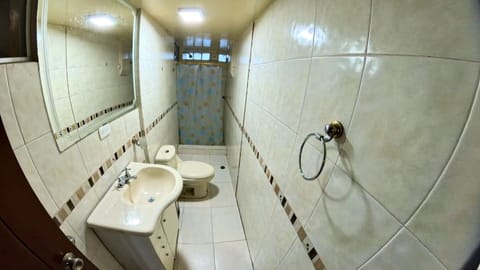 Comfort Quadruple Room, 1 Bedroom, Ensuite, City View | Bathroom | Towels, soap, toilet paper