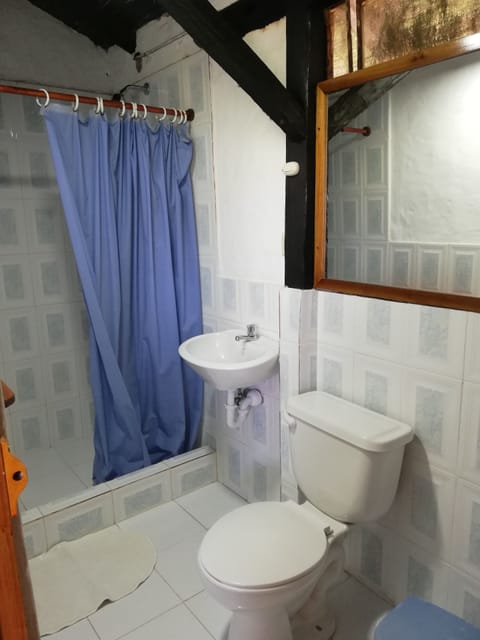 La Manglareña | Bathroom | Shower, rainfall showerhead, soap, toilet paper