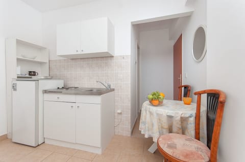 Studio (A4) | Private kitchen | Fridge, electric kettle