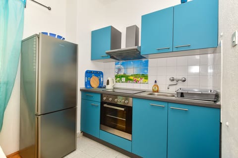 Apartment (A4) | Private kitchen | Fridge, electric kettle