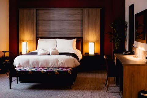 Junior Double Room | In-room safe, individually decorated, desk, laptop workspace