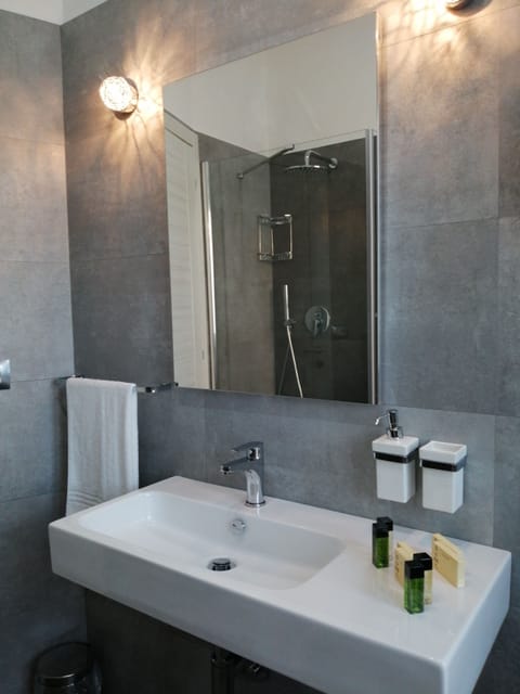 Deluxe Suite | Bathroom | Shower, rainfall showerhead, free toiletries, hair dryer