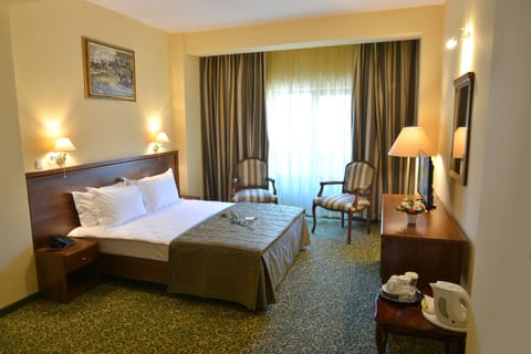 Executive Double Room | Egyptian cotton sheets, premium bedding, memory foam beds, minibar