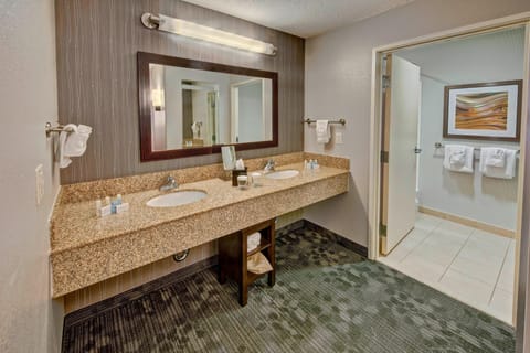 Suite, 1 Bedroom | Bathroom | Combined shower/tub, free toiletries, hair dryer, towels