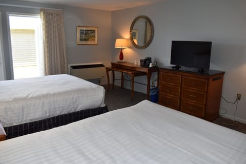 Standard Room, 2 Queen Beds | Iron/ironing board, free cribs/infant beds, free WiFi, bed sheets