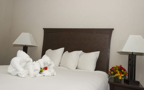 Premium bedding, pillowtop beds, in-room safe, desk