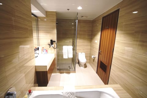 Executive Plus Room | Bathroom | Hair dryer, bidet, towels