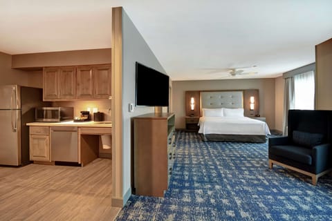 Suite, 1 King Bed, Accessible (Roll-In Shower) | In-room safe, iron/ironing board, free WiFi, bed sheets