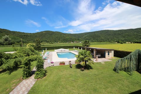 Seasonal outdoor pool, pool umbrellas, sun loungers