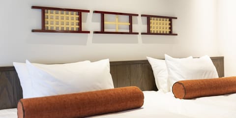 Japanese-Western Style Twin Room, Non Smoking | In-room safe, blackout drapes, iron/ironing board, free WiFi