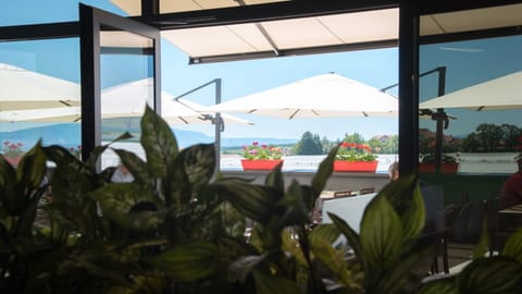 Breakfast, lunch, dinner served; Mediterranean cuisine, alfresco dining 