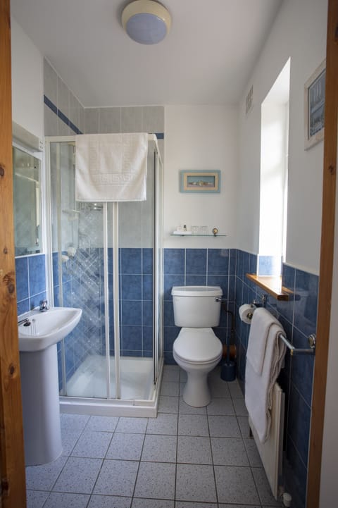 Single Ensuite | Bathroom | Shower, hair dryer, towels, soap