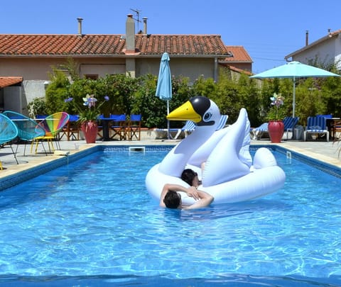 Indoor pool, seasonal outdoor pool, sun loungers