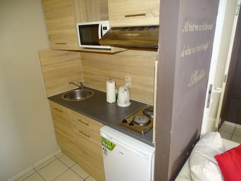 Executive Apartment, 1 Double Bed | Private kitchenette | Fridge, microwave, stovetop, coffee/tea maker