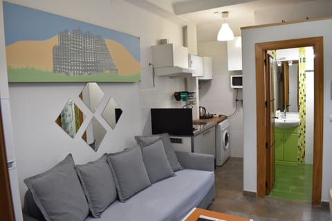 Apartment, 1 Bedroom | Premium bedding, down comforters, in-room safe, individually decorated