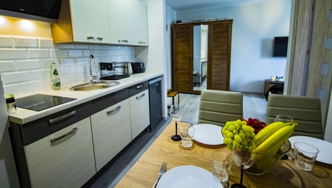 Apartment (Apartament Baltyk 5/11) | Private kitchen | Fridge, stovetop, espresso maker, coffee/tea maker