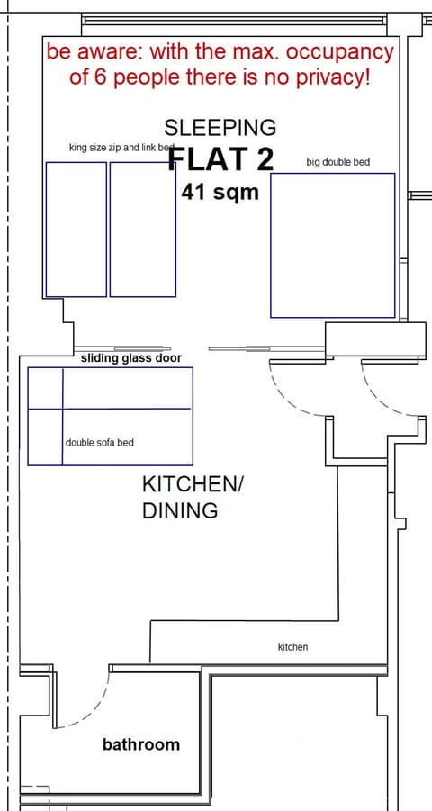 Apartment with Sea View  #2 | Floor plan