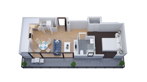 One Bedroom Deluxe | Floor plan