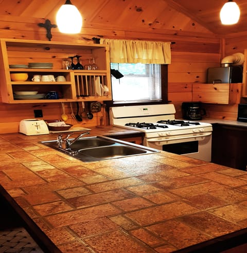 Superior Chalet Hemlock | Private kitchen | Fridge, microwave, coffee/tea maker, toaster