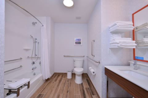 Room, 2 Queen Beds, Accessible | Bathroom | Free toiletries, hair dryer, towels