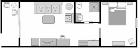 Deluxe King Suite | Floor plan