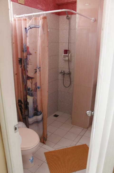 Twin Room | Bathroom | Shower, free toiletries, hair dryer, towels