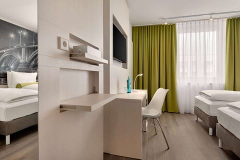 In-room safe, desk, laptop workspace, blackout drapes