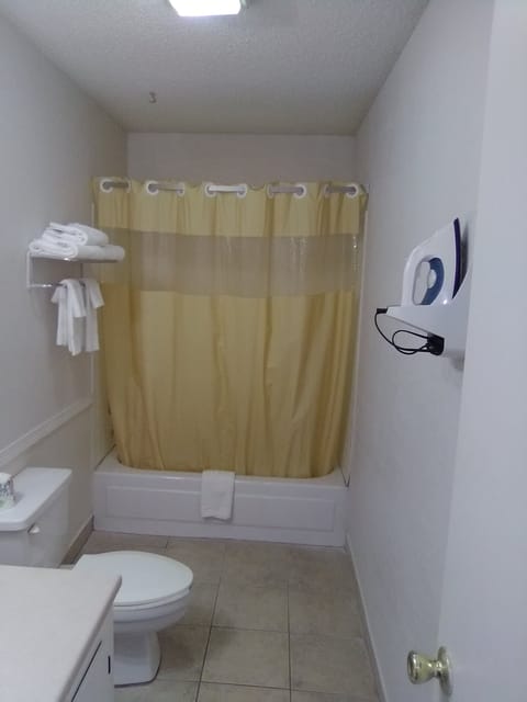 Luxury Studio Suite | Bathroom | Combined shower/tub, free toiletries, hair dryer, towels