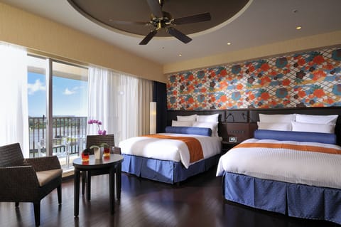 Spa Deluxe Twin Room, Non Smoking | In-room safe, desk, blackout drapes, iron/ironing board