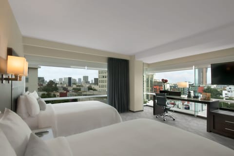 Deluxe Room, 2 Double Beds | Premium bedding, down comforters, pillowtop beds, in-room safe