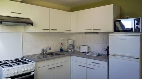 Duplex | Private kitchen | Fridge, microwave, oven, stovetop