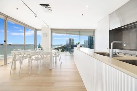 Two-Bedroom Suite with Sea View | Private kitchen | Full-size fridge, microwave, stovetop, dishwasher