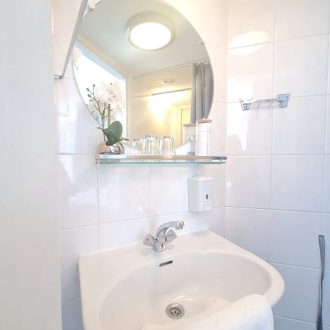 Single Room | Bathroom | Shower, free toiletries, hair dryer, towels