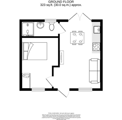 Cottage, 1 Bedroom (Shepherd’s Crook) | Floor plan