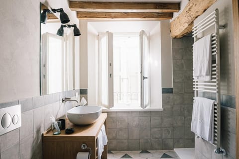 Hair dryer, bathrobes, slippers, bidet