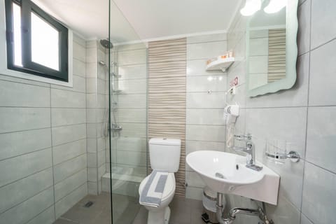 Junior Suite | Bathroom | Shower, free toiletries, hair dryer, towels