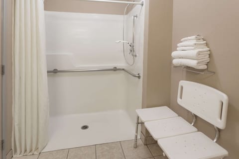 Room, 1 King Bed, Accessible, Non Smoking (Mobility/River View) | Bathroom | Combined shower/tub, free toiletries, hair dryer, towels