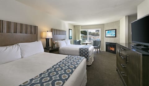 Room, 2 Queen Beds, Partial Ocean View | Premium bedding, pillowtop beds, individually furnished