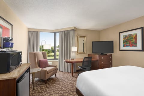 Room, 1 King Bed, Accessible, Refrigerator | Egyptian cotton sheets, premium bedding, down comforters, pillowtop beds